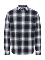 Tommy Jeans Langarmhemd TJM REG CHECK FLANNEL SHIRT EXT Blau/Hellblau/Rot