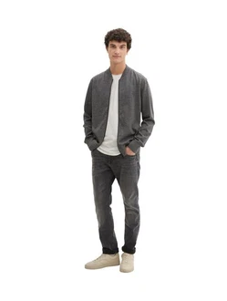 TOM TAILOR DENIM Strickjacke mit Reißverschluss