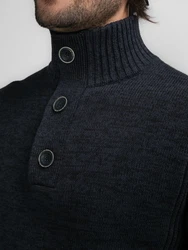 Petrol Industries Pullover 'Brevig' Dunkelblau/Hellblau/Blau/Rot