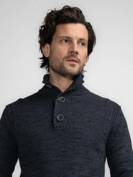 Petrol Industries Pullover 'Brevig' Dunkelblau/Hellblau/Blau/Rot
