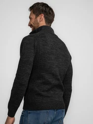 Petrol Industries Pullover 'Brevig' Dunkelgrau/Schwarz/Grau