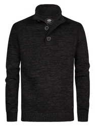 Petrol Industries Pullover 'Brevig' Dunkelgrau/Schwarz/Grau