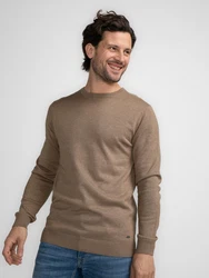 Petrol Industries Pullover Nenana Men Knitwear Round Neck Basic Braun/Khaki