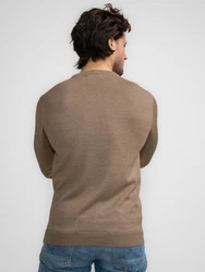 Petrol Industries Pullover Nenana Men Knitwear Round Neck Basic Braun/Khaki