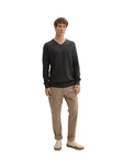 TOM TAILOR Pullover Strick (1-tlg) schwarzmeliert