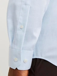 Jack & Jones Langarmhemd JPRBLAPARKER CHECK Hellblau/Blau