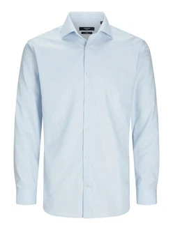 Jack & Jones Langarmhemd JPRBLAPARKER CHECK Hellblau/Blau