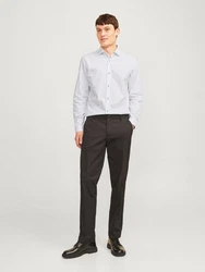 Jack & Jones Langarmhemd JPRBLAParker Creme/Weiß