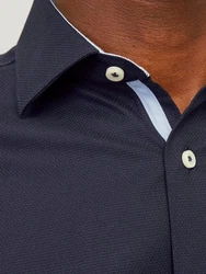 Jack & Jones Langarmhemd JPRBLAParker Dunkelblau
