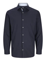 Jack & Jones Langarmhemd JPRBLAParker Dunkelblau