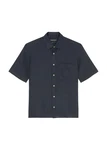 Marc O'Polo Kurzarmhemd Regular Fit Blau/Dunkelblau