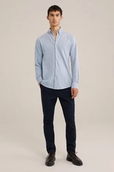 WE Fashion Businesshemd Hellblau/Blau