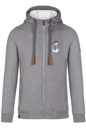 Outdoorjacke Sweatjacke Herren - BACHERALM - grau