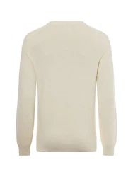 Gant Rundhalspullover Creme/Weiß/Khaki/Gelb