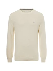 Gant Rundhalspullover Creme/Weiß/Khaki/Gelb