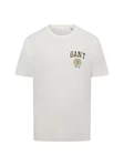 Gant T-Shirt CREST GRAPHIC Regular Fit Khaki/Grau/Dunkelblau