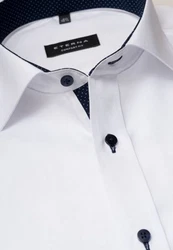 Eterna Langarmhemd Comfort Fit Weiß/Creme