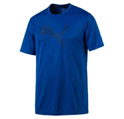 PUMA T-Shirt Cat Logo Blau/Hellblau