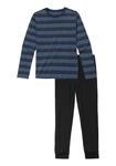 H.I.S Pyjama 2-tlg. Dunkelblau/Grau/Blau