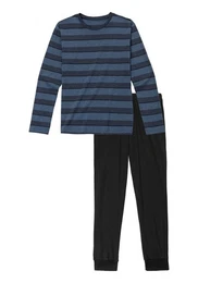 Pyjama (2 tlg., 1 Stck) mit aufwendig gestreiftem Oberteil