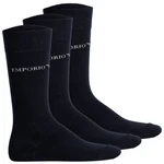 Emporio Armani Herren Socken 3er Pack CASUAL COTTON Schwarz