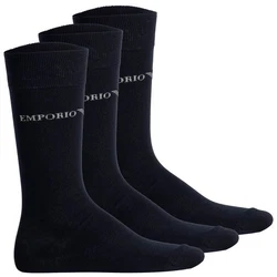 Emporio Armani Herren Socken 3er Pack CASUAL COTTON Schwarz