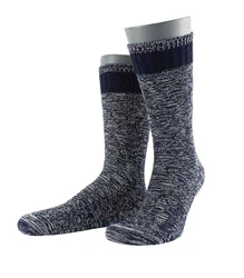 Wilox Basicsocken Rautenstruktur Dunkelblau/Grau/Blau/Lila