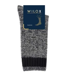 Wilox Basicsocken Rautenstruktur Dunkelblau/Dunkelgrau/Grau