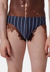 Skiny Slip Basic Spar-Set 4er Pack Dunkelblau/Blau