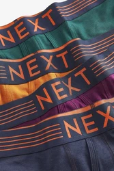 Next Boxershorts Signature Supima Mischfarben/Dunkelblau/Rosa