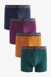 Next Boxershorts Signature Supima Mischfarben/Dunkelblau/Rosa