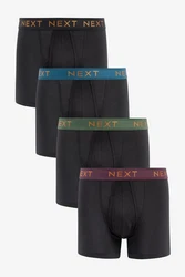 Next Boxershorts Signature Supima Schwarz/Grau/Dunkelblau/Mischfarben/Mintgrün