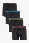 Next Boxershorts Signature Supima Schwarz/Grau/Dunkelblau/Mischfarben/Mintgrün