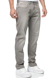 Indicode Regular-fit Jeans INTony Grau/Hellgrau