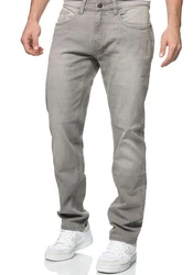 Indicode Regular-fit Jeans INTony Grau/Hellgrau