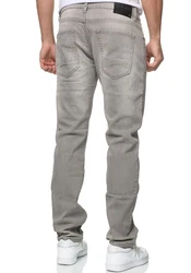 Indicode Regular-fit Jeans INTony Grau/Hellgrau