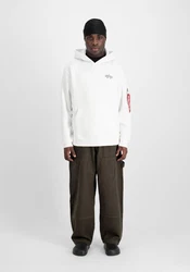 Alpha Industries Hoodie Signature BP Weiß
