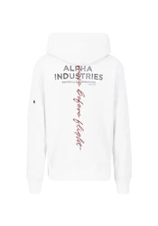Alpha Industries Hoodie Signature BP Weiß
