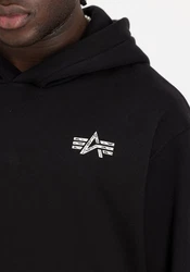 Alpha Industries Hoodie Signature BP Schwarz/Dunkelblau/Rosa