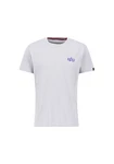 Alpha Industries T-Shirt Puff Print Logo Grau/Weiß/Dunkelblau/Hellgrau