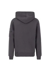 Alpha Industries Hoodie Metal Plate Hoodie Hellgrau/Dunkelgrau/Grau