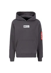 Alpha Industries Hoodie Metal Plate Hoodie Hellgrau/Dunkelgrau/Grau