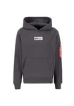Alpha Industries Hoodie Metal Plate Hoodie Hellgrau/Dunkelgrau/Grau