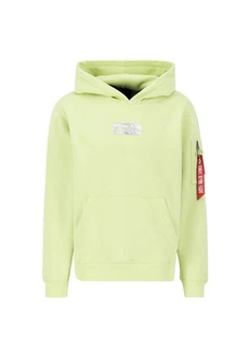 Alpha Industries Hoodie Metal Plate Hoodie Hellgrün/Grün/Neonfarben
