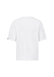 Alpha Industries T-Shirt Satin Logo T Weiß/Creme