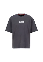 Alpha Industries T-Shirt Metal Plate T Dunkelgrau/Grau/Hellgrau/Dunkelblau