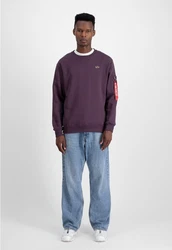 Alpha Industries Sweater 3D Small Logo Dunkelblau/Lila/Rosa