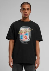 Upscale by Mister Tee T-Shirt Sip&Fly Heavy Oversize Tee Schwarz/Creme/Blau