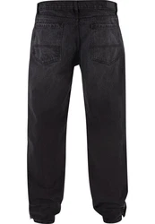 URBAN CLASSICS Herren Heavy Ounce Straight Fit Zipped Jeans Dunkelgrau/Dunkelblau/Schwarz