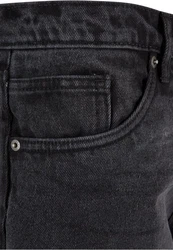URBAN CLASSICS Herren Heavy Ounce Straight Fit Zipped Jeans Dunkelgrau/Dunkelblau/Schwarz